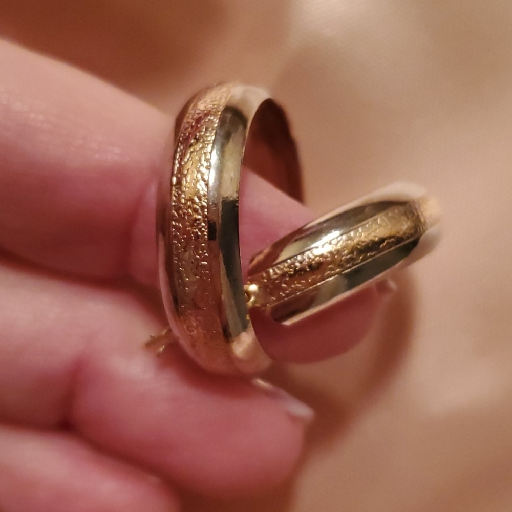 Gold plated hoops FRZ
